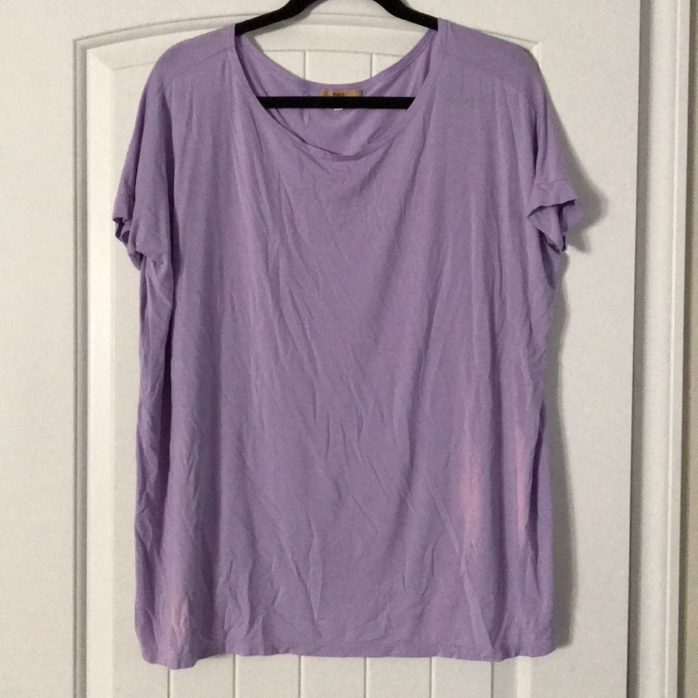 Piko Short Sleeve Crew Purple Shirt